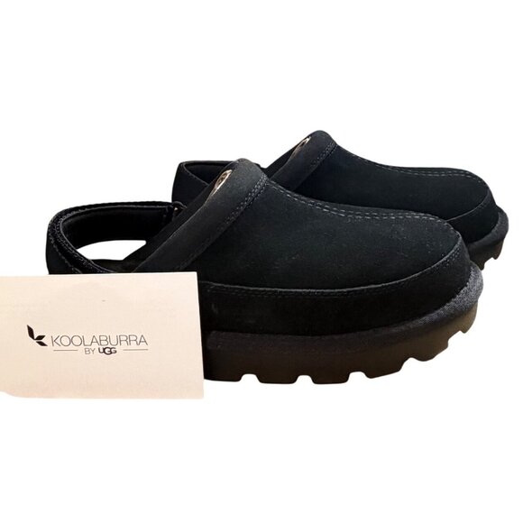 Koolaburra by UGG Tizzy Black Suede Platform Clogs Size 11 - Picture 5 of 16